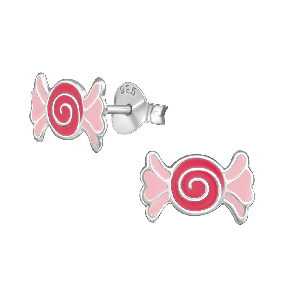 925 Sterling Silver Candy Stud Girls Earrings